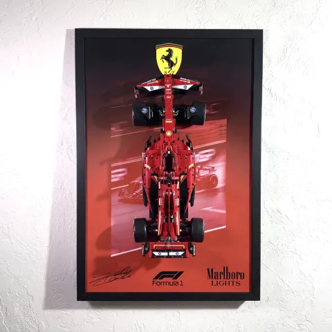Картина з конструктором Ferrari SF-24 (темна)